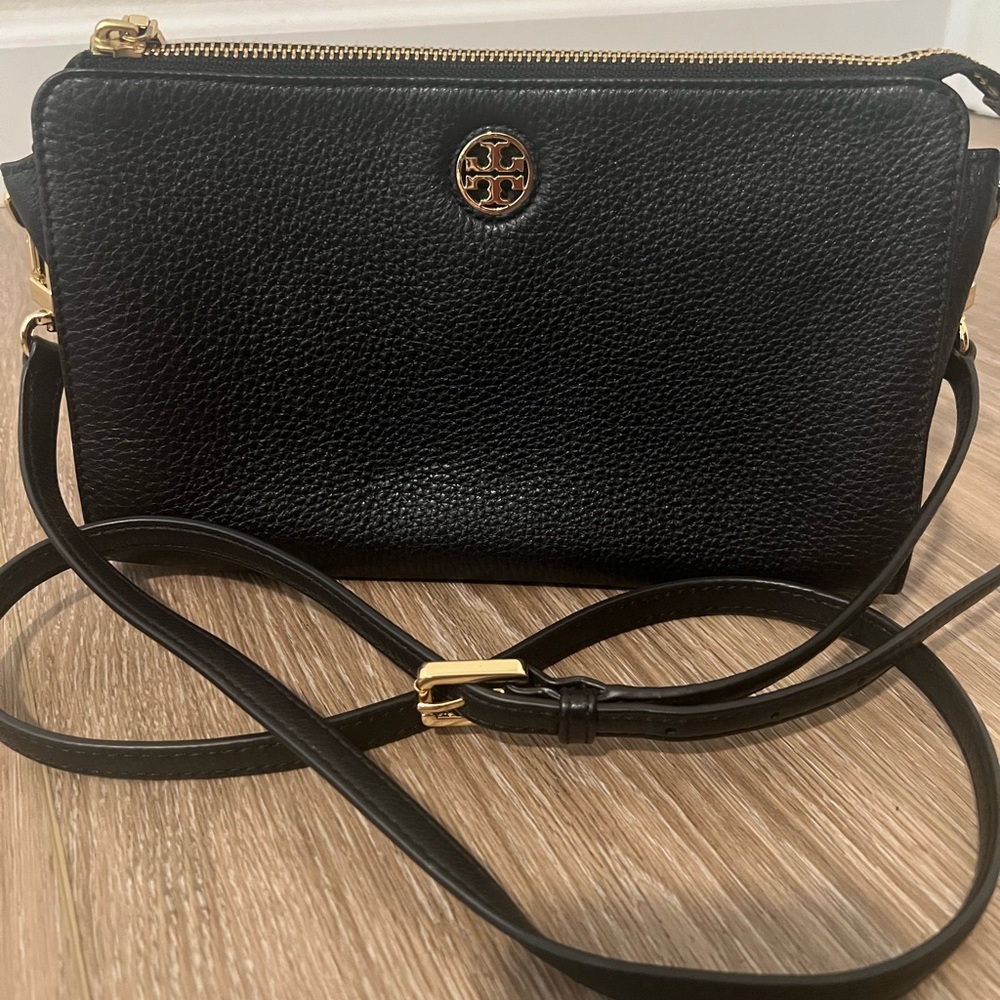 Tory Burch Black Leather Crossbody Bag